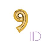 ARANY szám Fólia lufi 80 cm 0-9