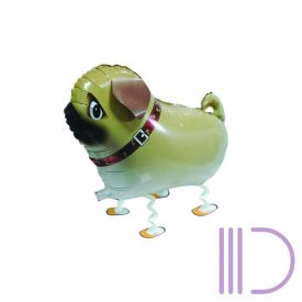 Mopsz sétáló lufi