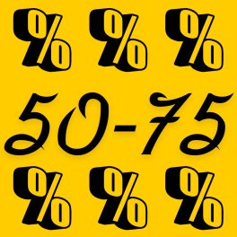 KIÁRUSÍTÁS 50-75%