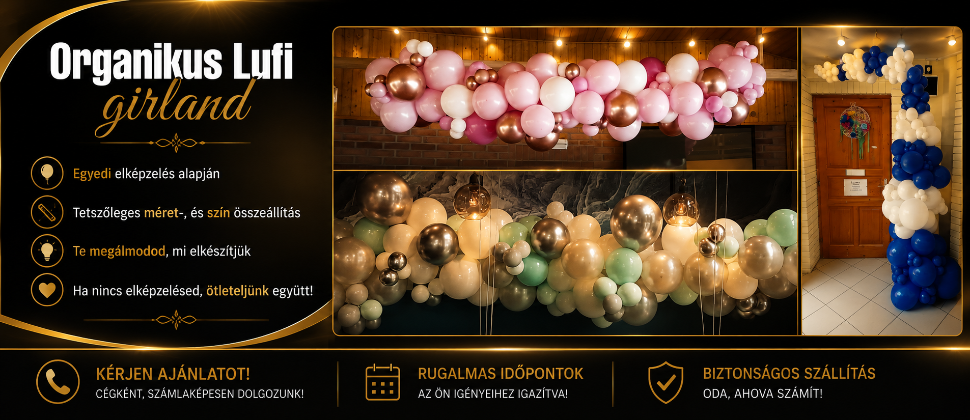 Organikus lufi girland